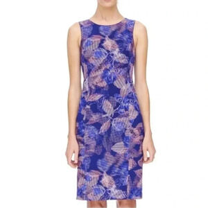 Rebecca Taylor Sonic Garden Multicolor Sleeveless  Dress Sz 2
